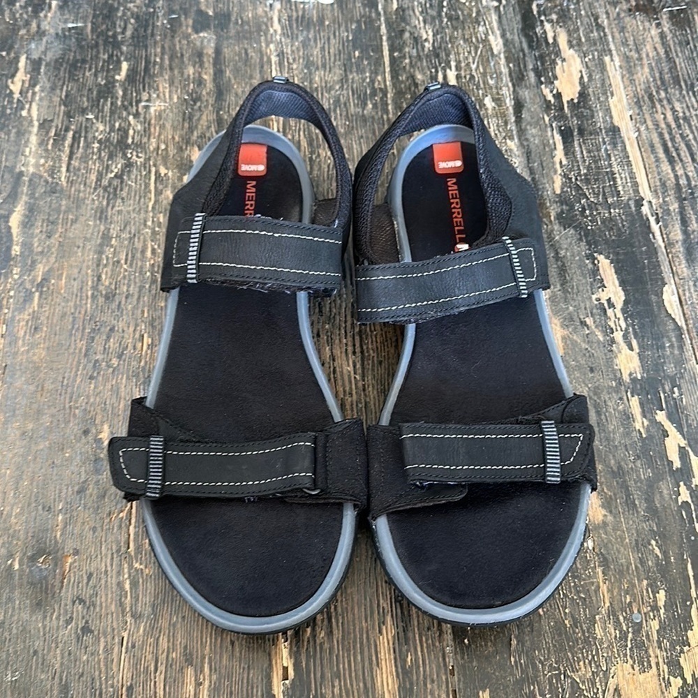 MERRELL Telluride Strap Sandals Select Grip Sport Hiking Black